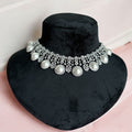 Charvi Pearl Diamond Necklace Set - MIARAA