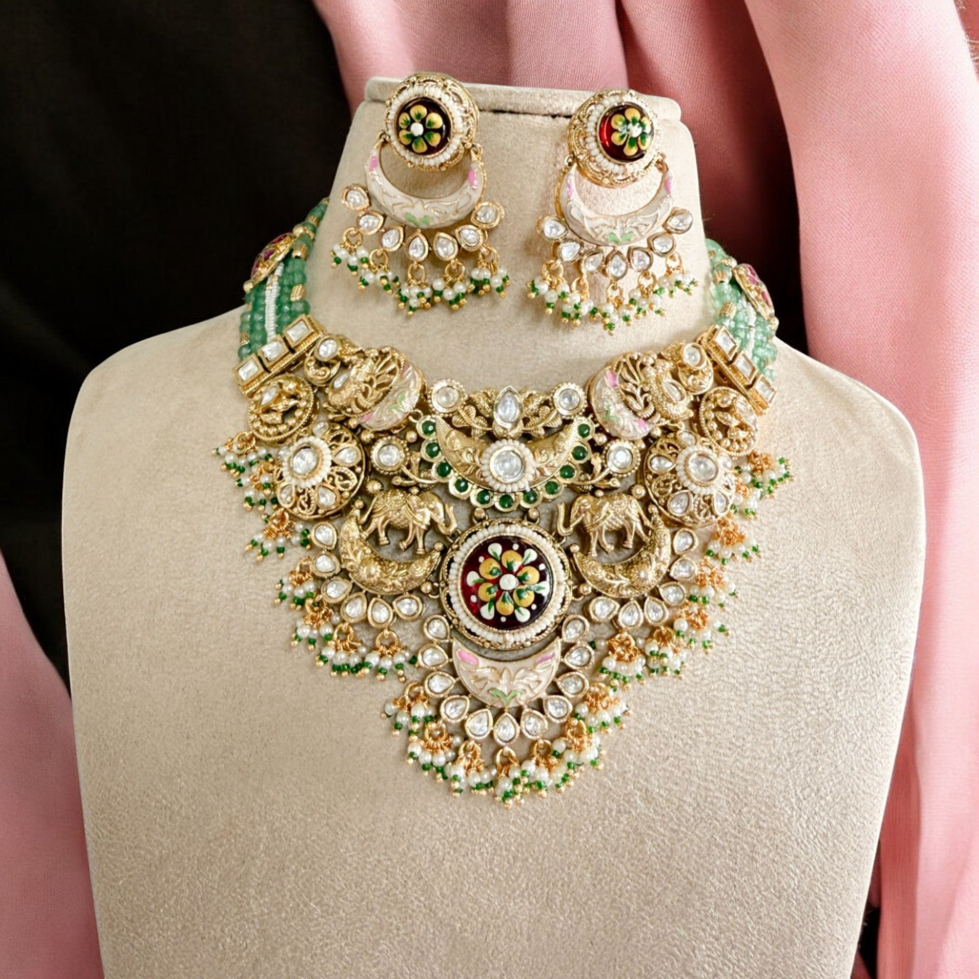 Rajwadi Necklace Set - MIARAA