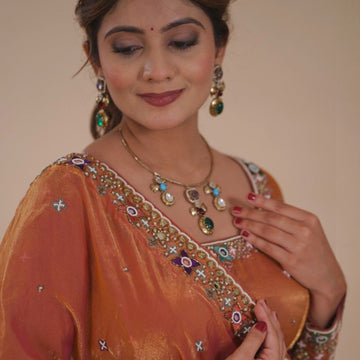 Ishani Multicolor Stone Necklace Set