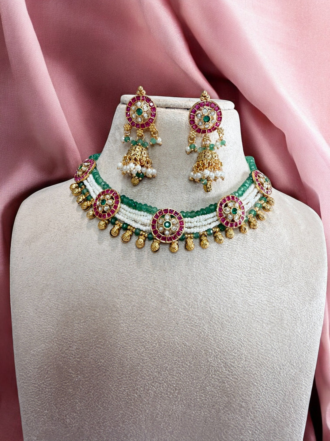 Akriti Rajwadi Necklace Set - MIARAA