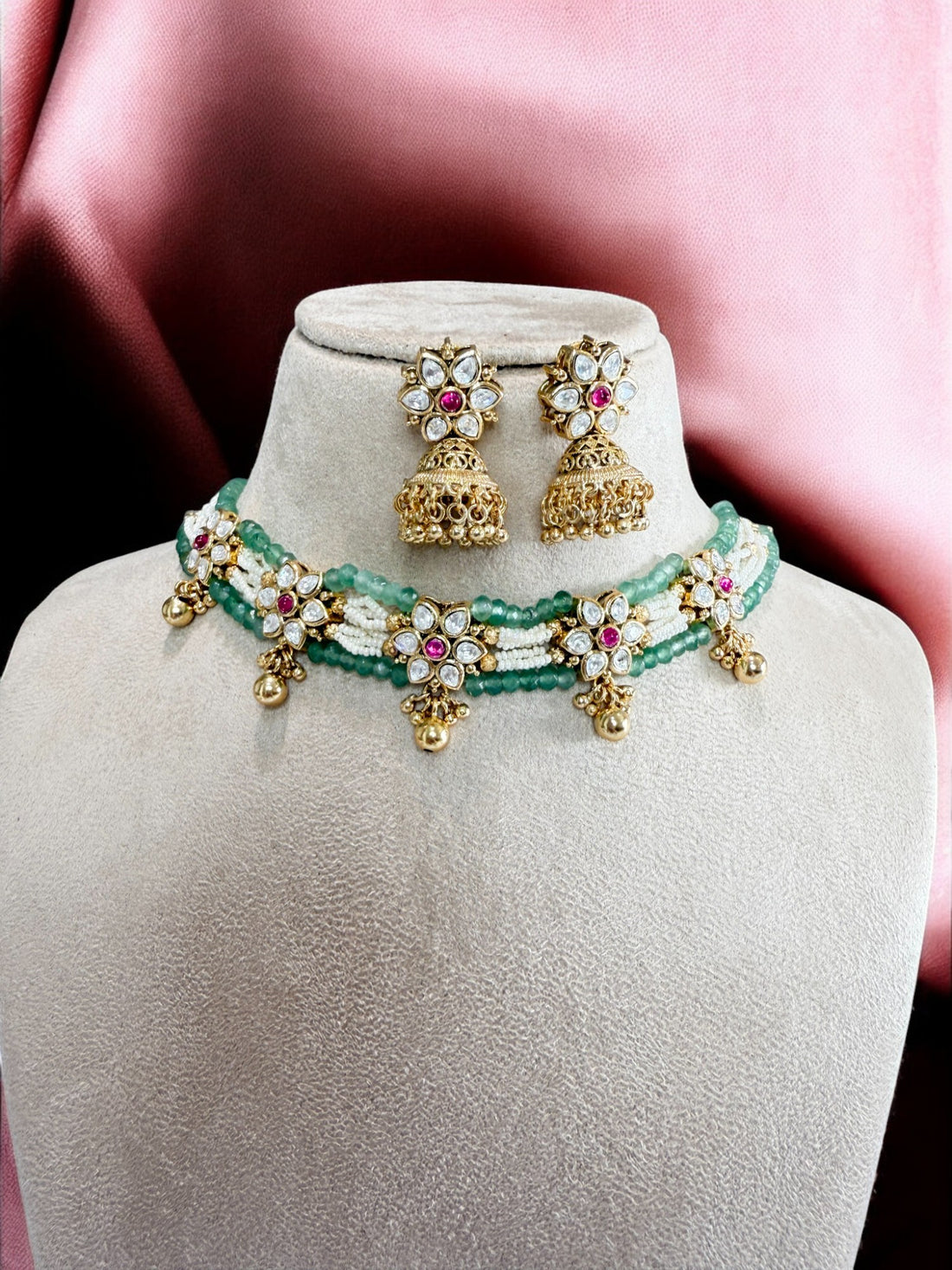 Amravati Rajwadi Necklace Set - MIARAA