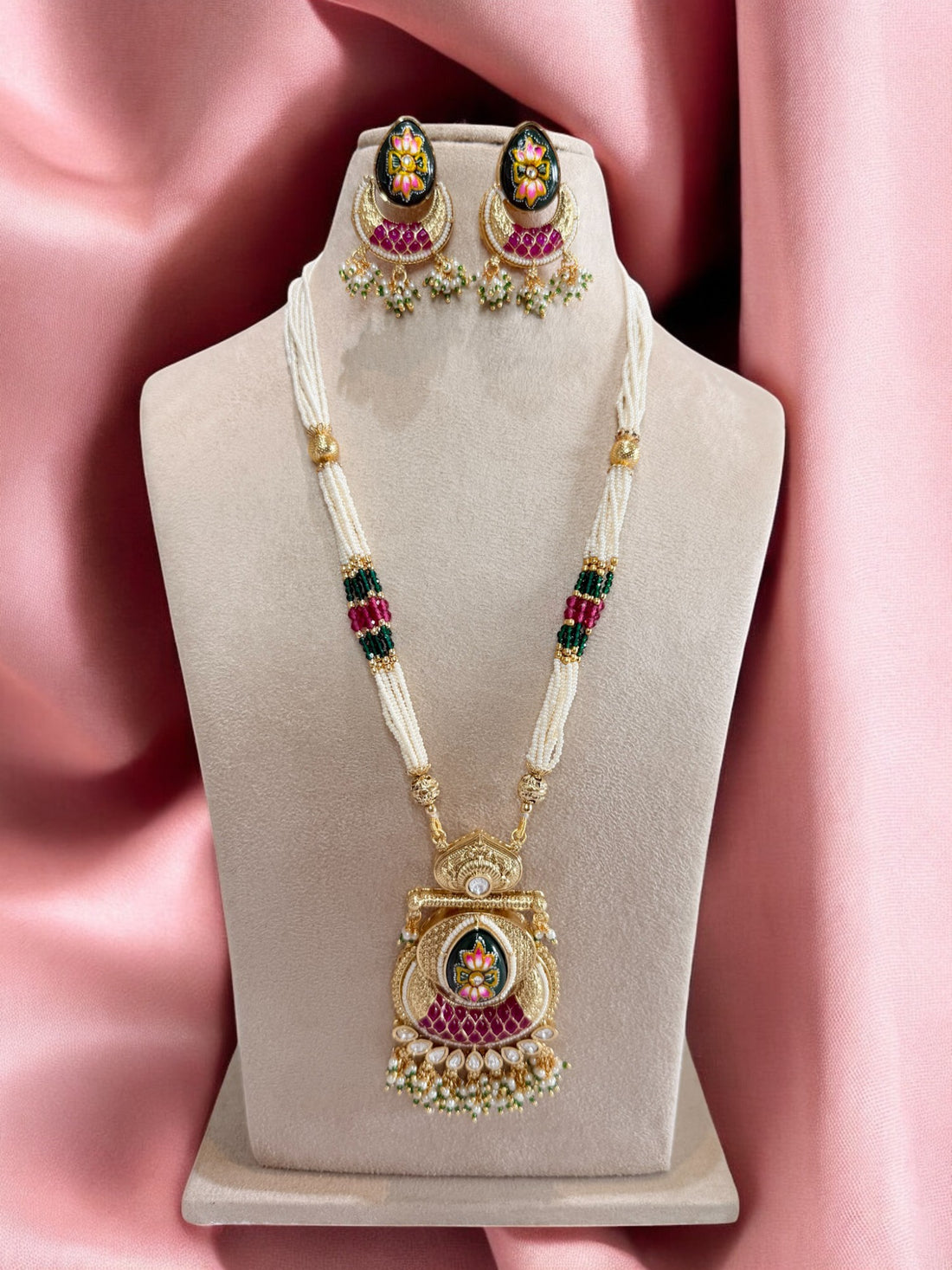 Ahalya Rajwadi Necklace Set - MIARAA