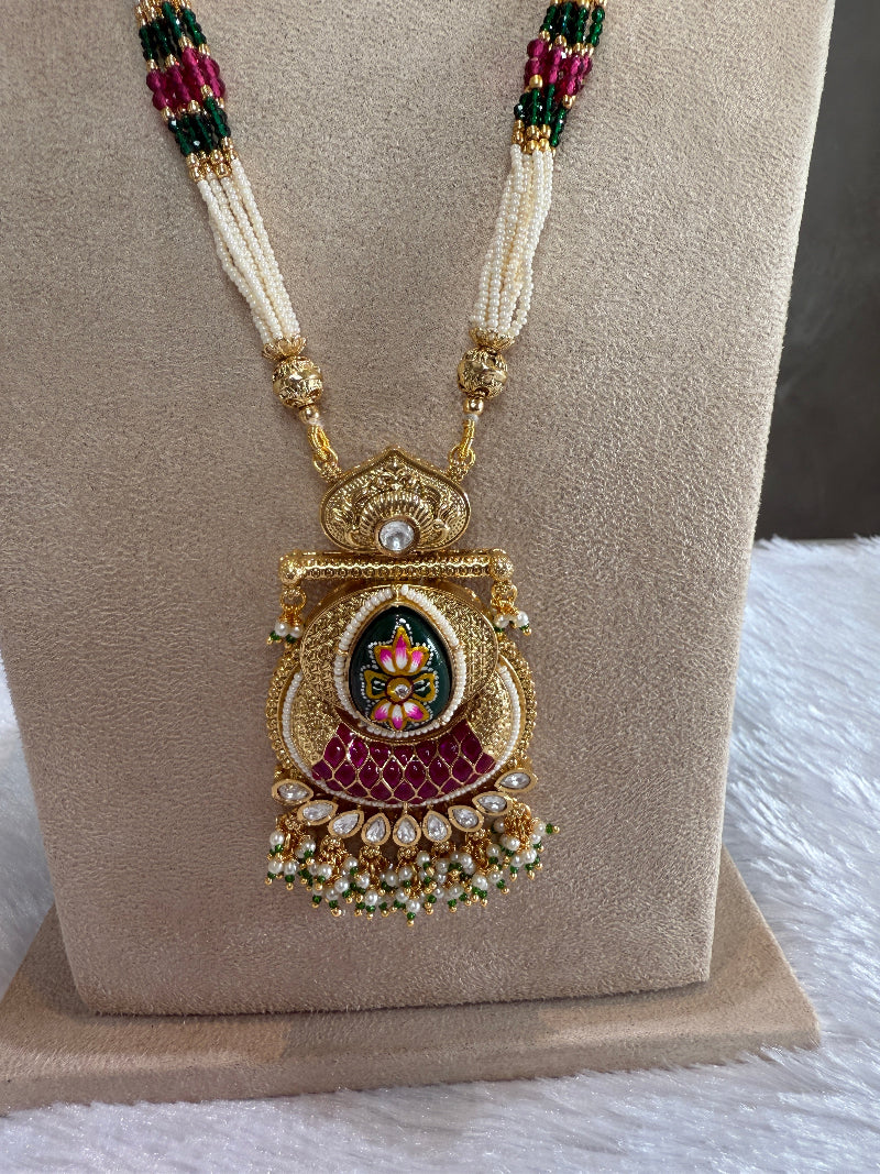 Ahalya Rajwadi Necklace Set - MIARAA