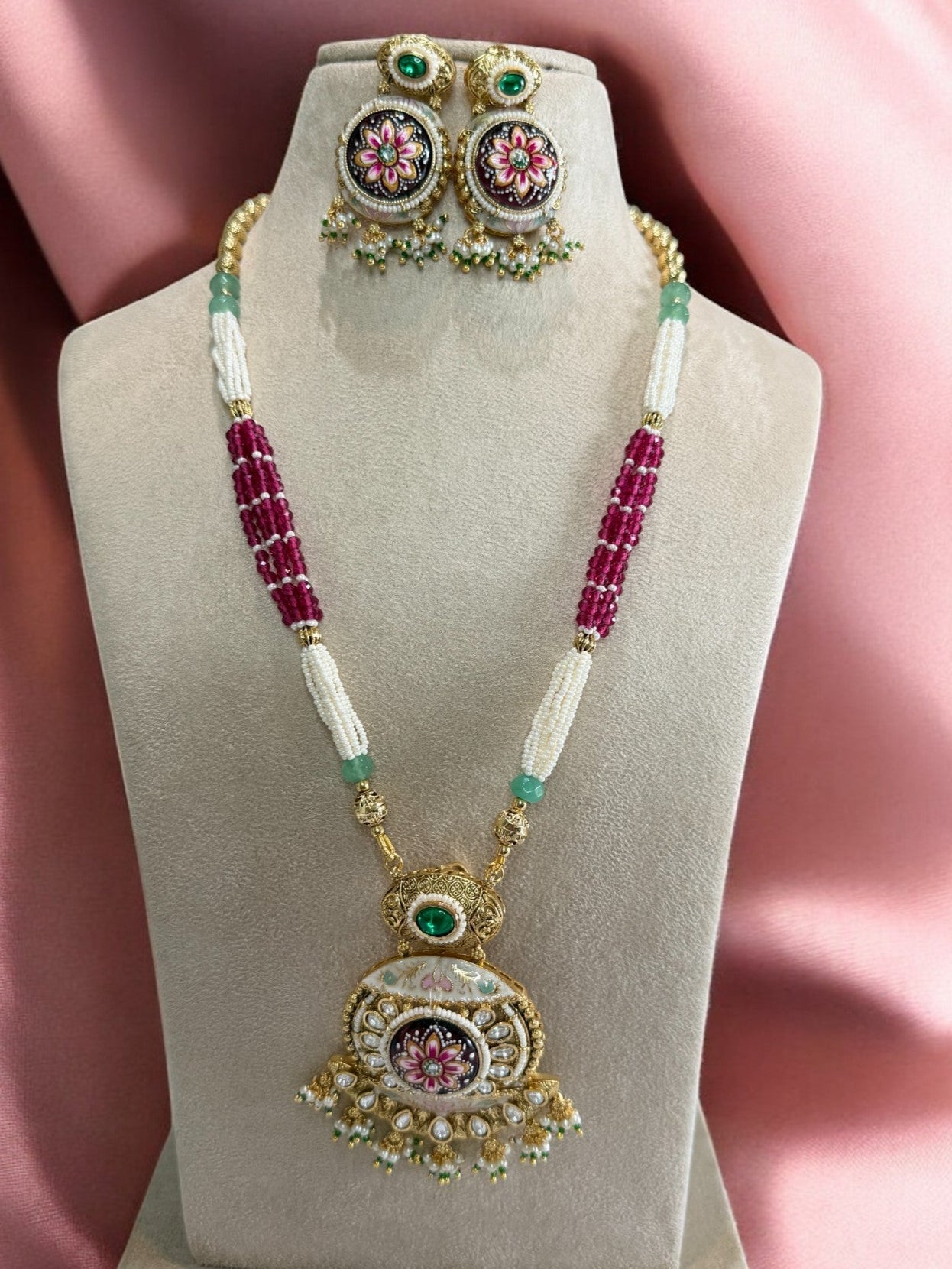 Darpana Rajwadi Necklace Set - MIARAA
