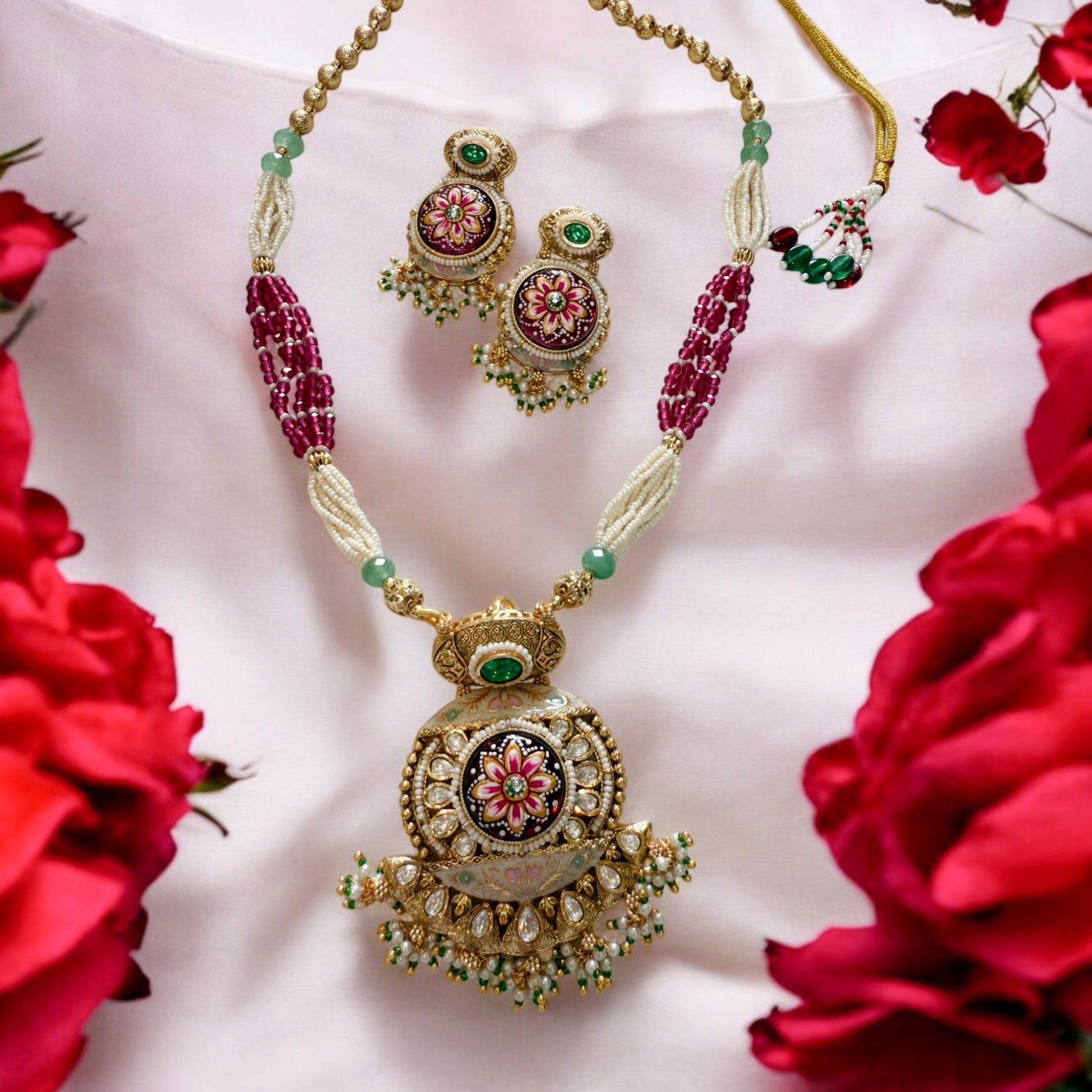 Darpana Rajwadi Necklace Set - MIARAA