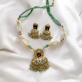 Multicolour Nayanika Rajawadi Necklace Set - MIARAA