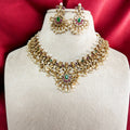 Multicolour Bhaswati Rajwadi Necklace Set - MIARAA