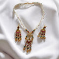 Multicolour Sampriti Jadau Necklace Set - MIARAA