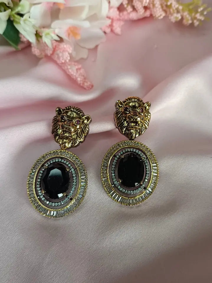 Sabyasachi Inspired Black Earrings - MIARAA