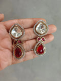 Red Diamond Earrings | Gemara Collection - MIARAA