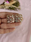 Mayuri Pink Moissanite Studs - MIARAA