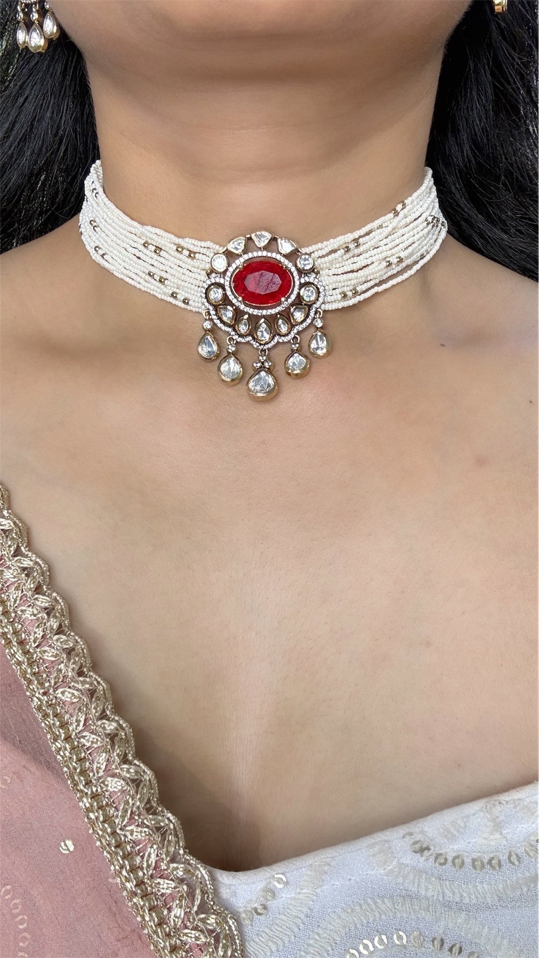 Falguni Polki Necklace Set