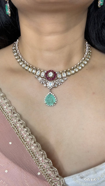 Damini Polki Necklace Set