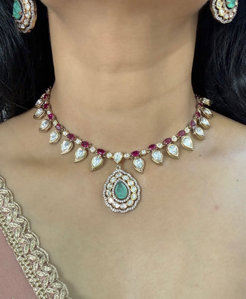 Chandni Polki Necklace Set