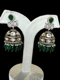 Kritika Emerald Green Polki Necklace Set - MIARAA