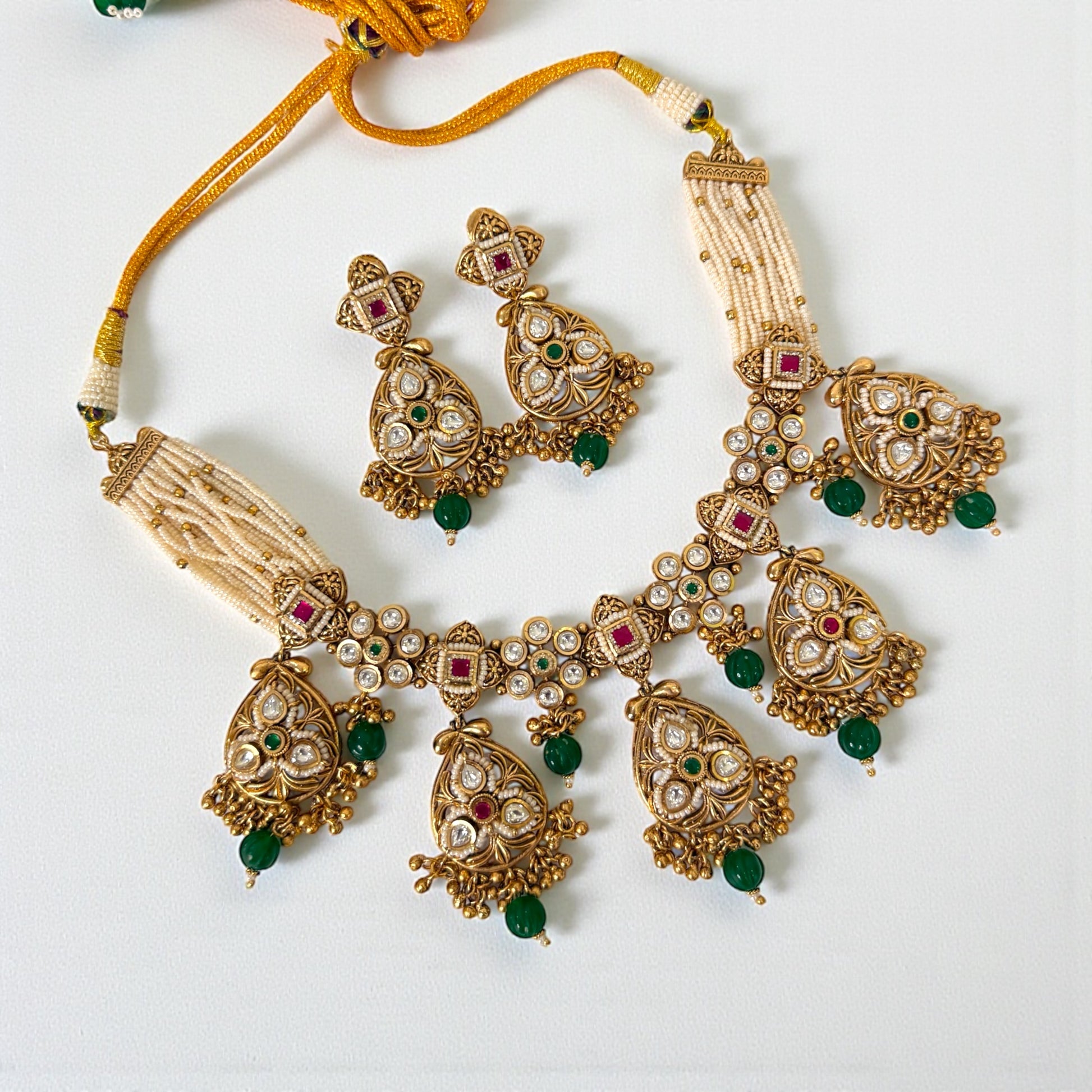Latika Rajwadi Necklace Set