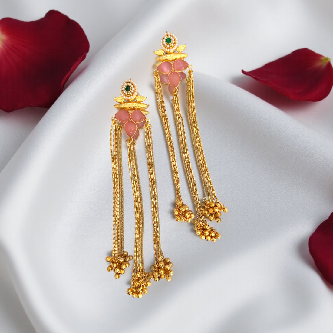 Miaraa Diya Kashmiri Long Earrings