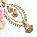 Multicolor Daya Rajwadi Necklace Set