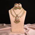Multicolor Daya Rajwadi Necklace Set