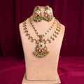 Multicolor Daya Rajwadi Necklace Set