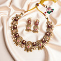 Multicolor Kalyani Rajwadi Necklace Set