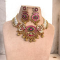 Multicolor Mohini Rajwadi Necklace Set