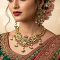 Multicolor Naysa Antique Rajwadi Necklace Set