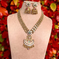 Multicolor Urmi Antique Rajwadi Necklace Set