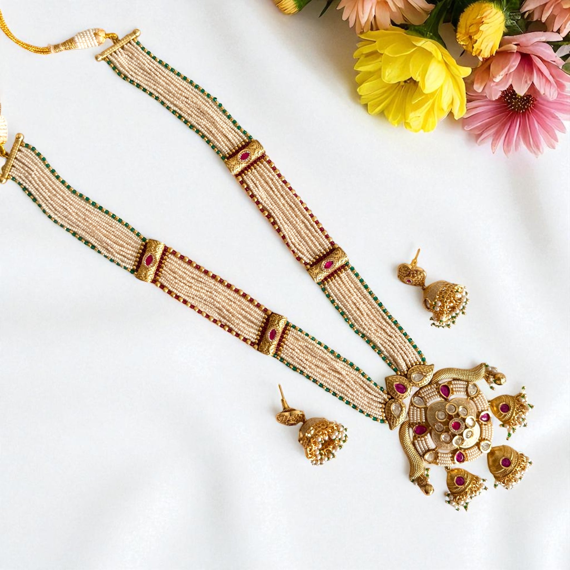 Multicolor Urvashi Rajwadi Necklace Set