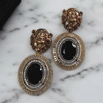 Sabyasachi Inspired Black Earrings - MIARAA