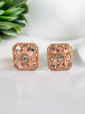 Mayuri Pink Moissanite Studs - MIARAA