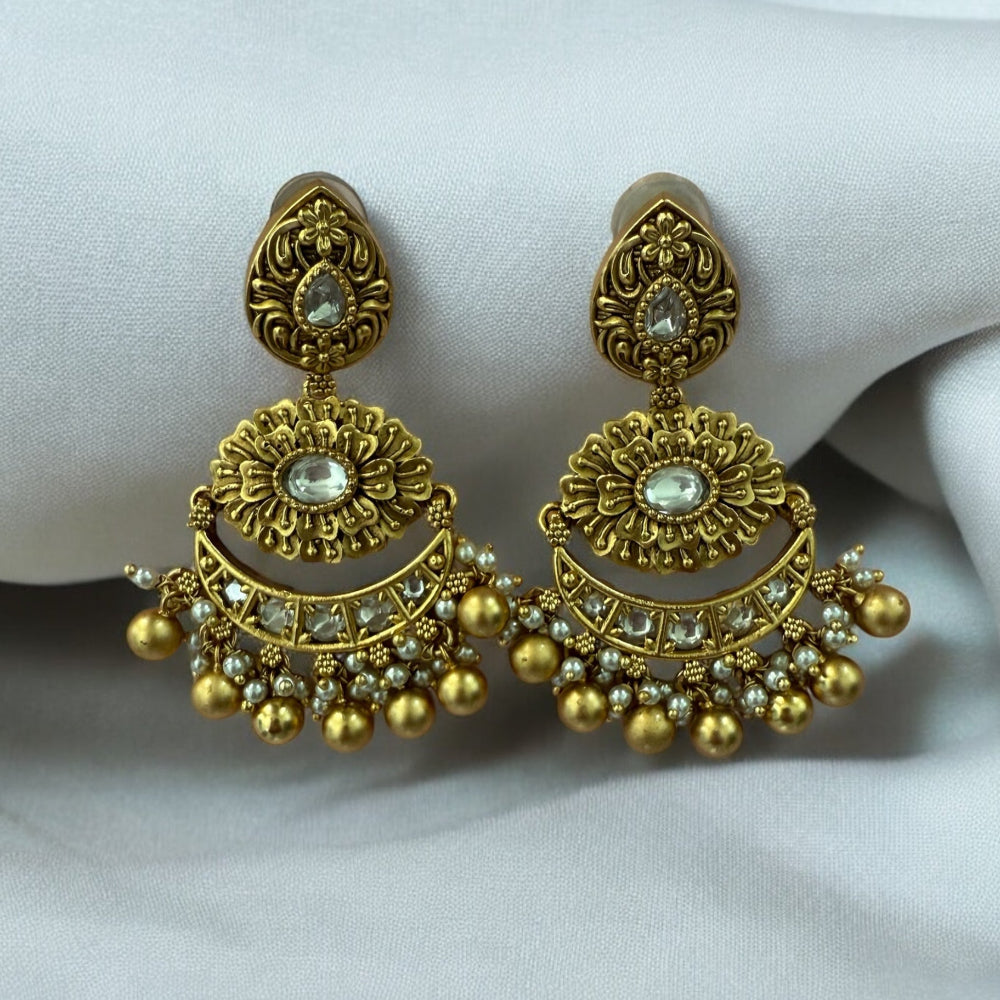Rama Antique Gold Earrings - MIARAA