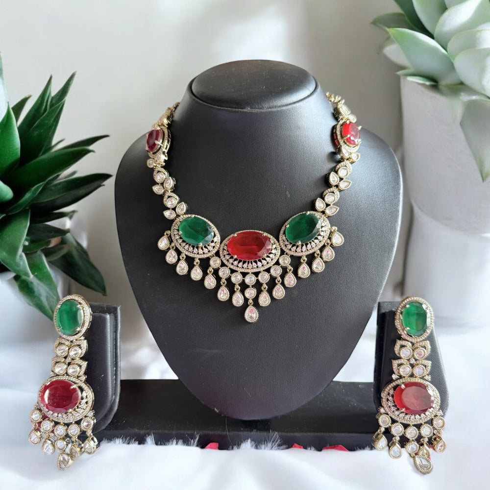 Naysa Multicolor Necklace Set - MIARAA