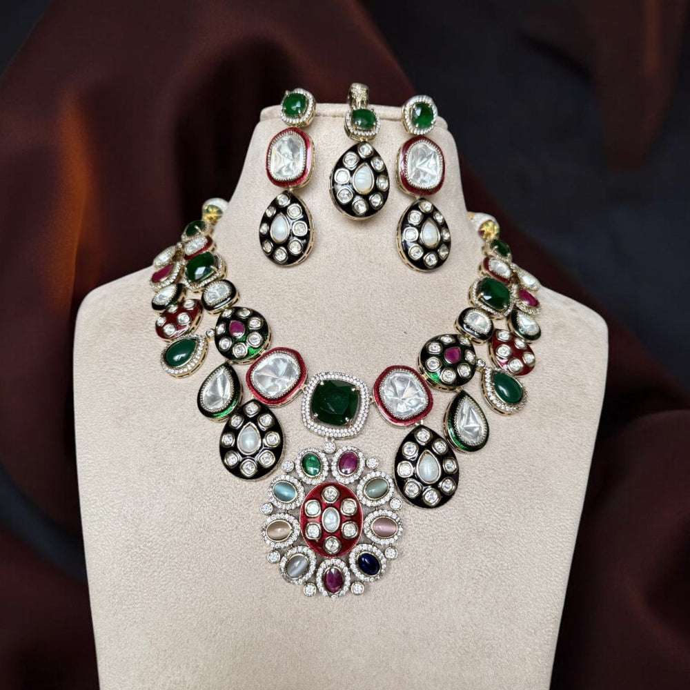 Nayra Multicolor Necklace Set - MIARAA