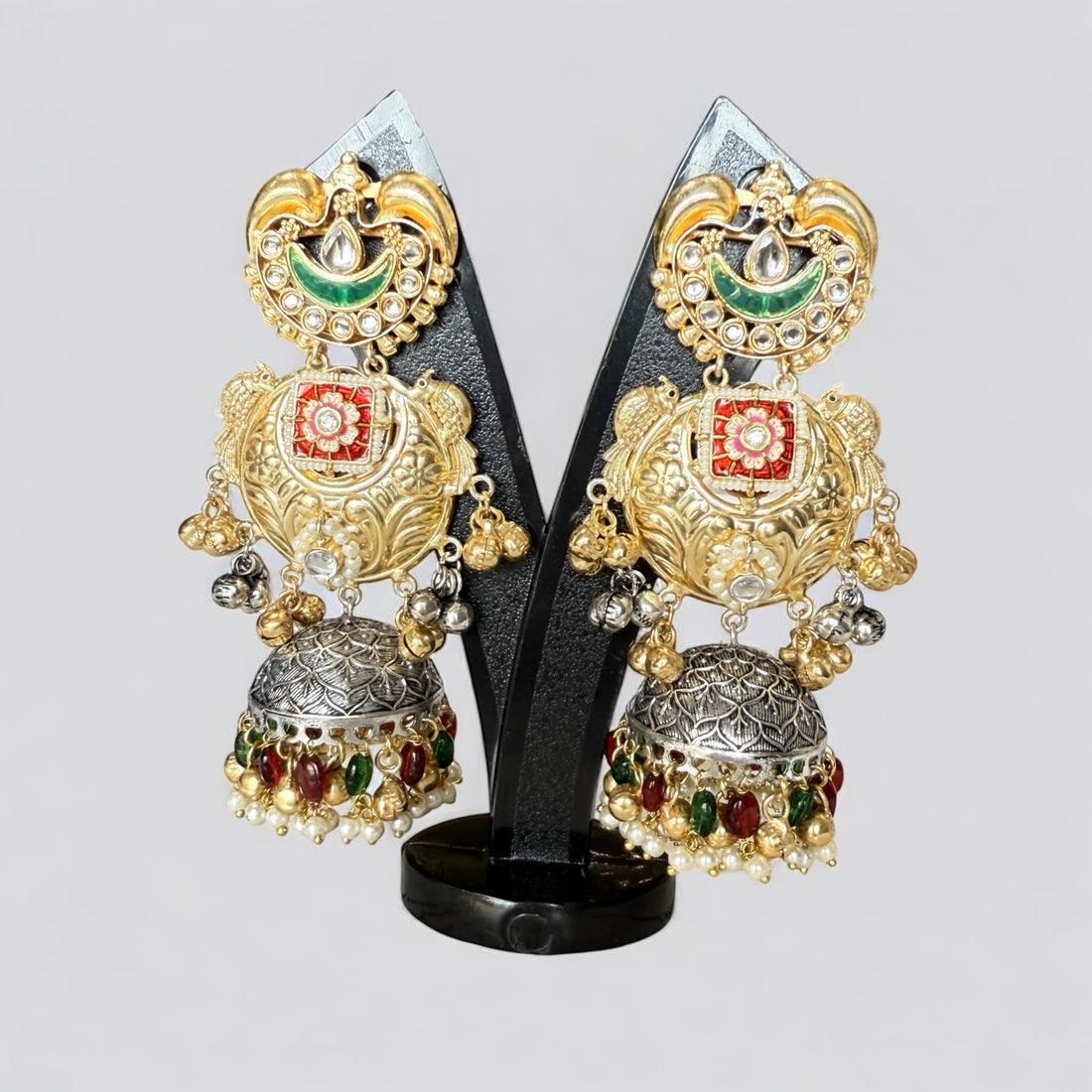 Savitri Brass Earrings - MIARAA