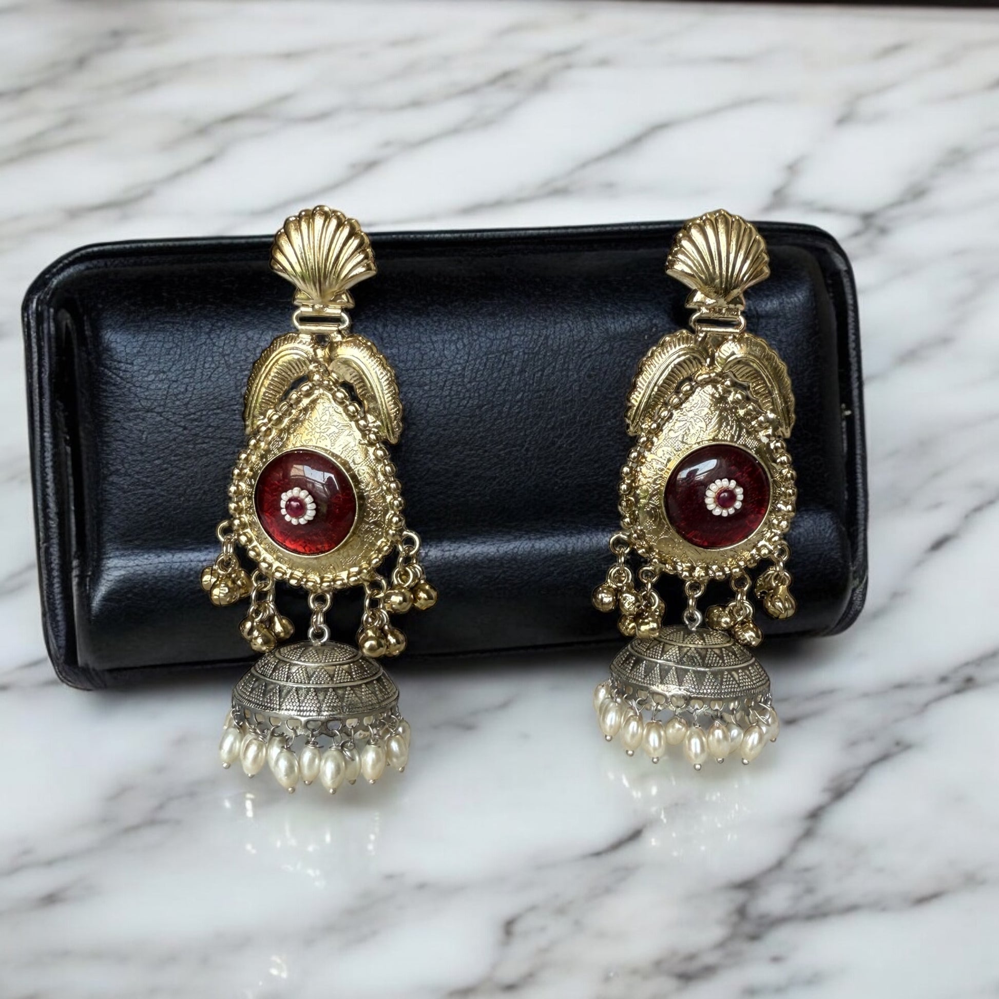 Nirali Brass Earrings - MIARAA