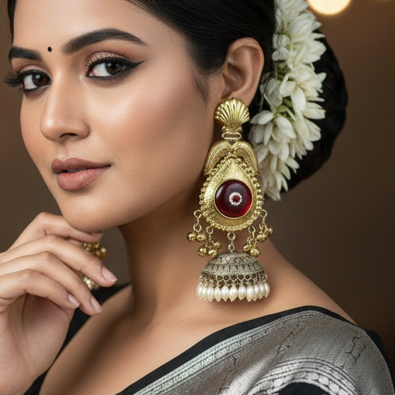 Nirali Brass Earrings