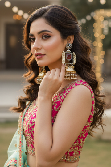 Amrit Brass Earrings