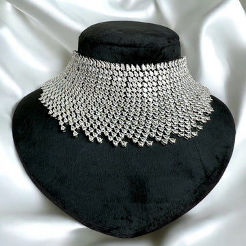 Anaya Diamond Necklace Set - MIARAA