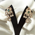 Vaidehi Green Necklace Set - MIARAA