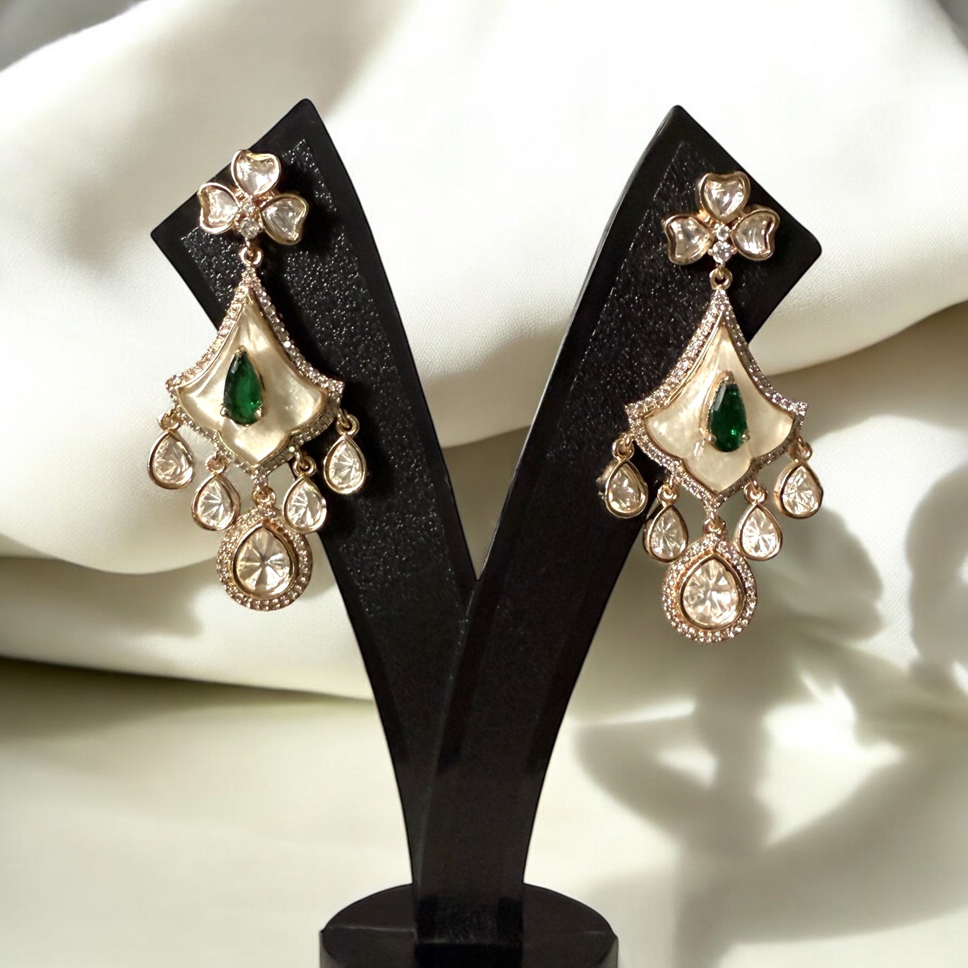 Esha Green Necklace Set - MIARAA