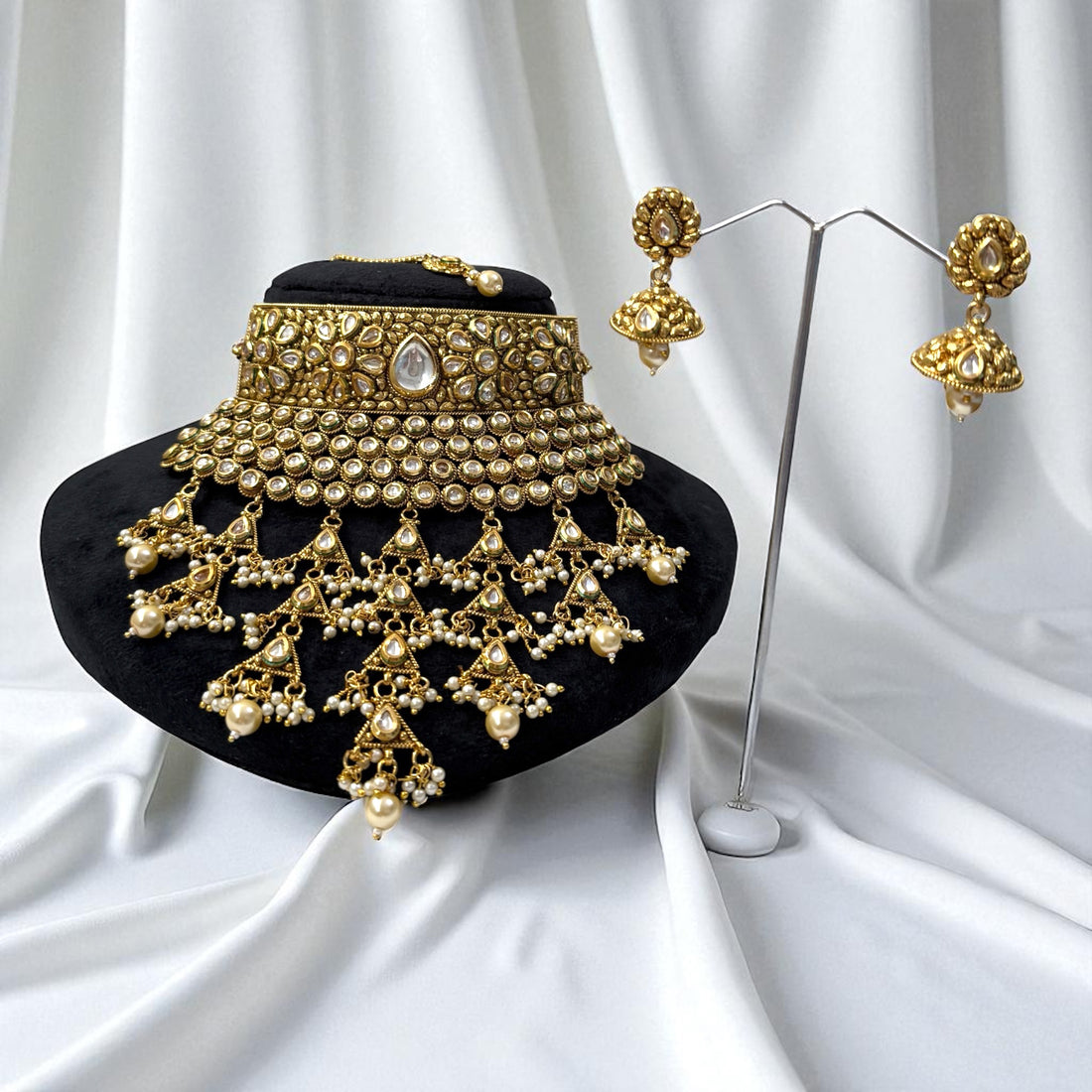 Multicolor Rahi Antique Rajwadi Heritage Necklace Set