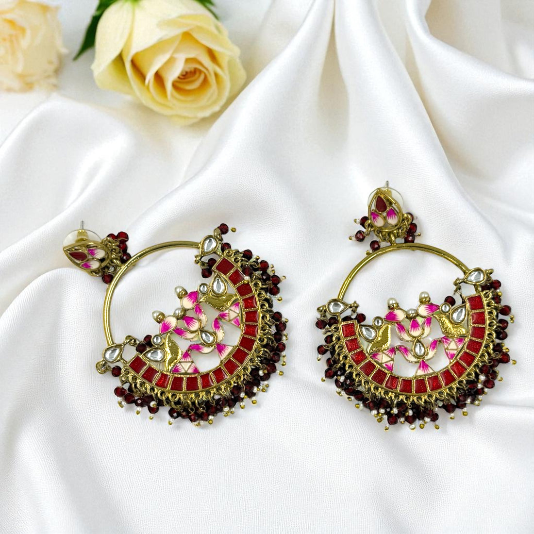 Mansi Kundan Chandbali Earrings
