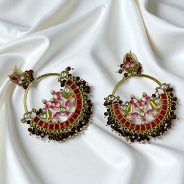 Mansi Kundan Chandbali Earrings