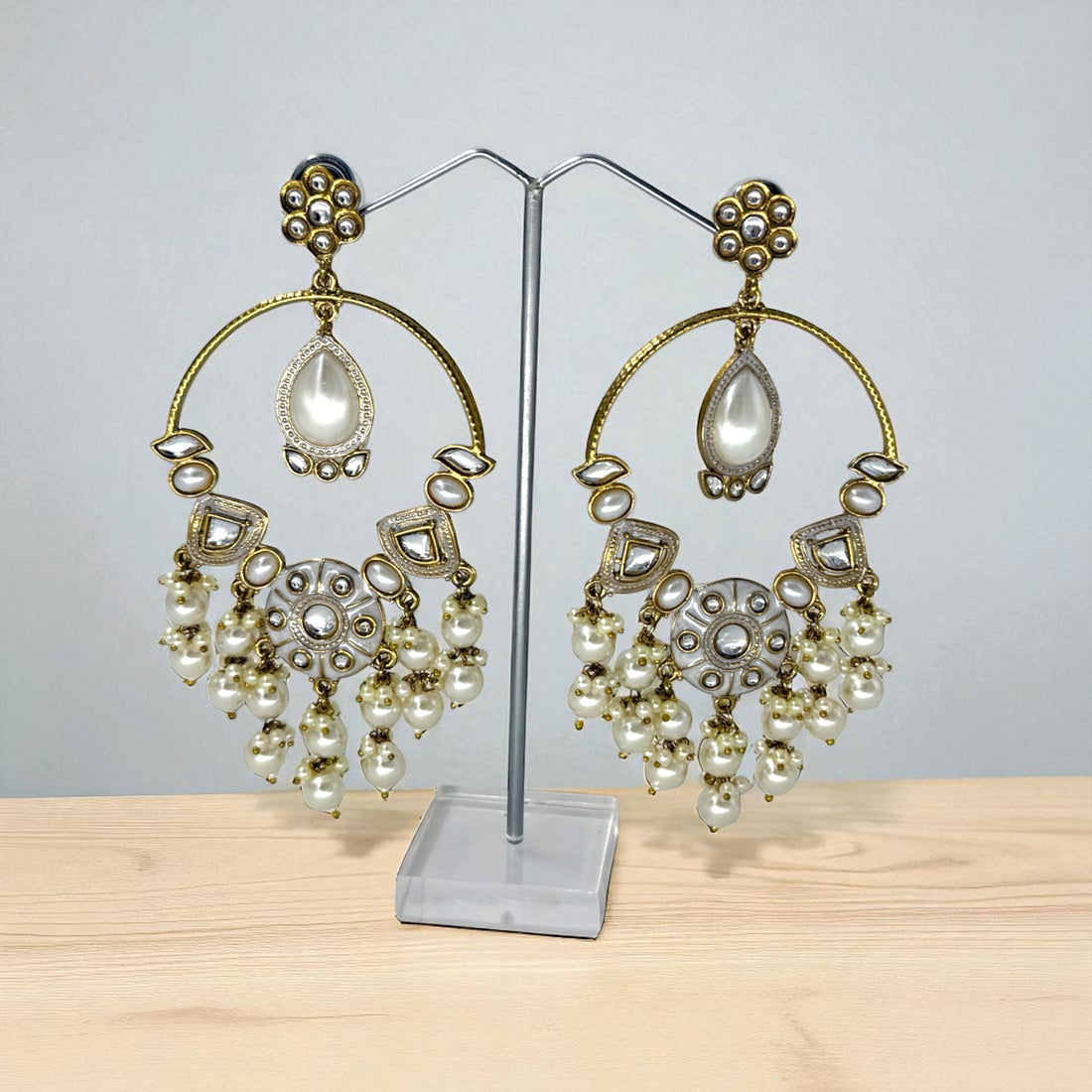 Kavisha Kundan Chandbali Earrings