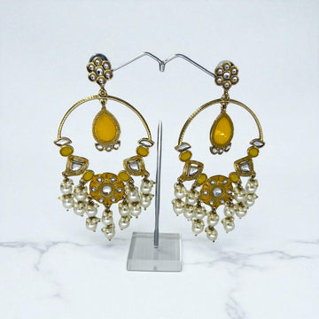 Soha Kundan Chandbali Earrings