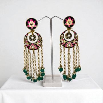 Sonakshi Kundan Chandbali Earrings