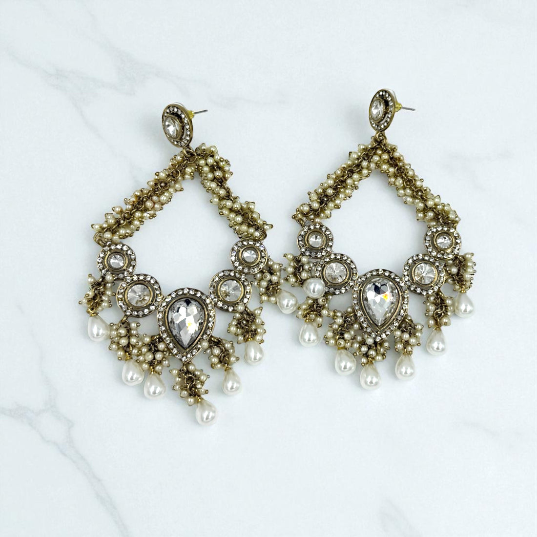 Shalini Kundan Chandbali Earrings