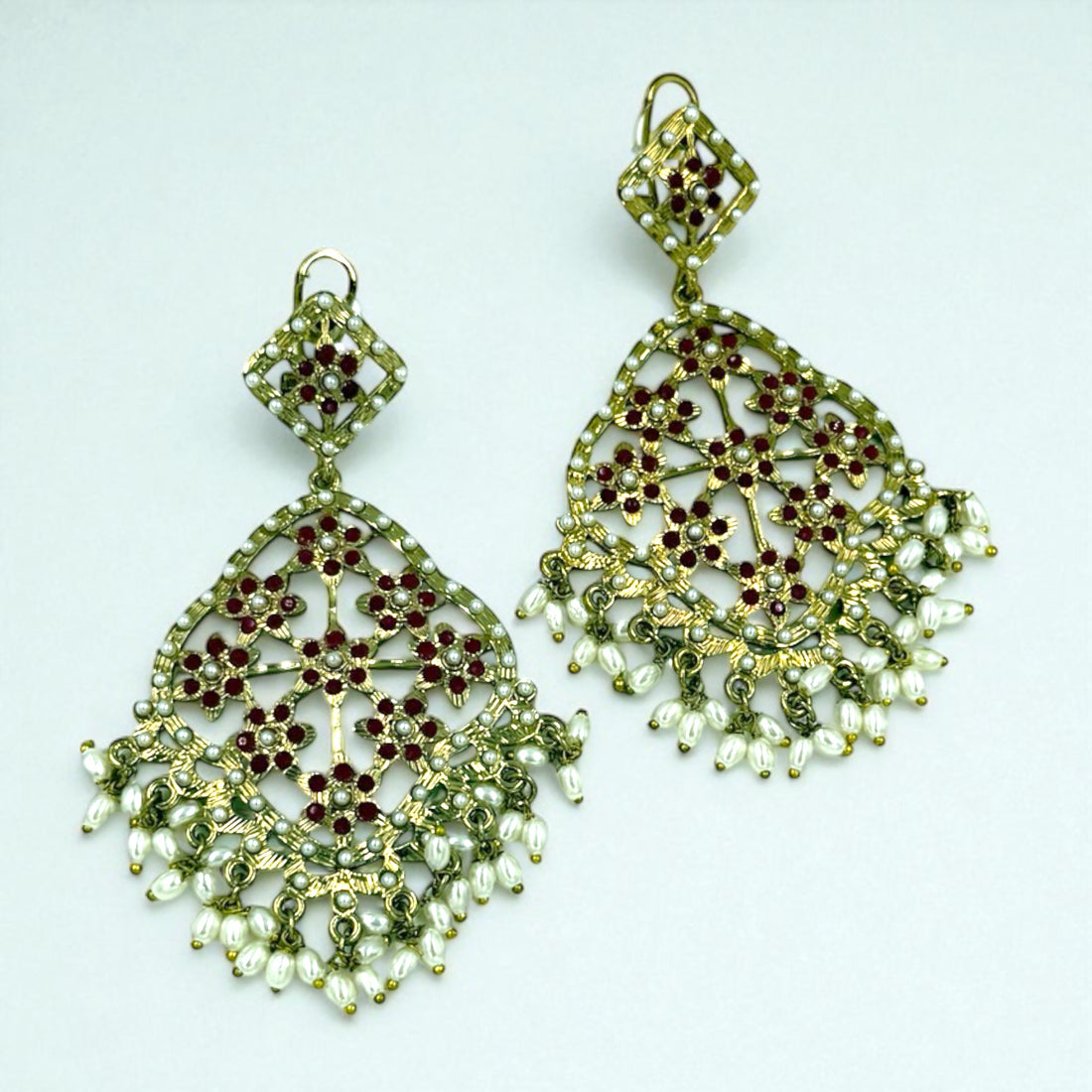 Avni Kundan Chandbali Earrings