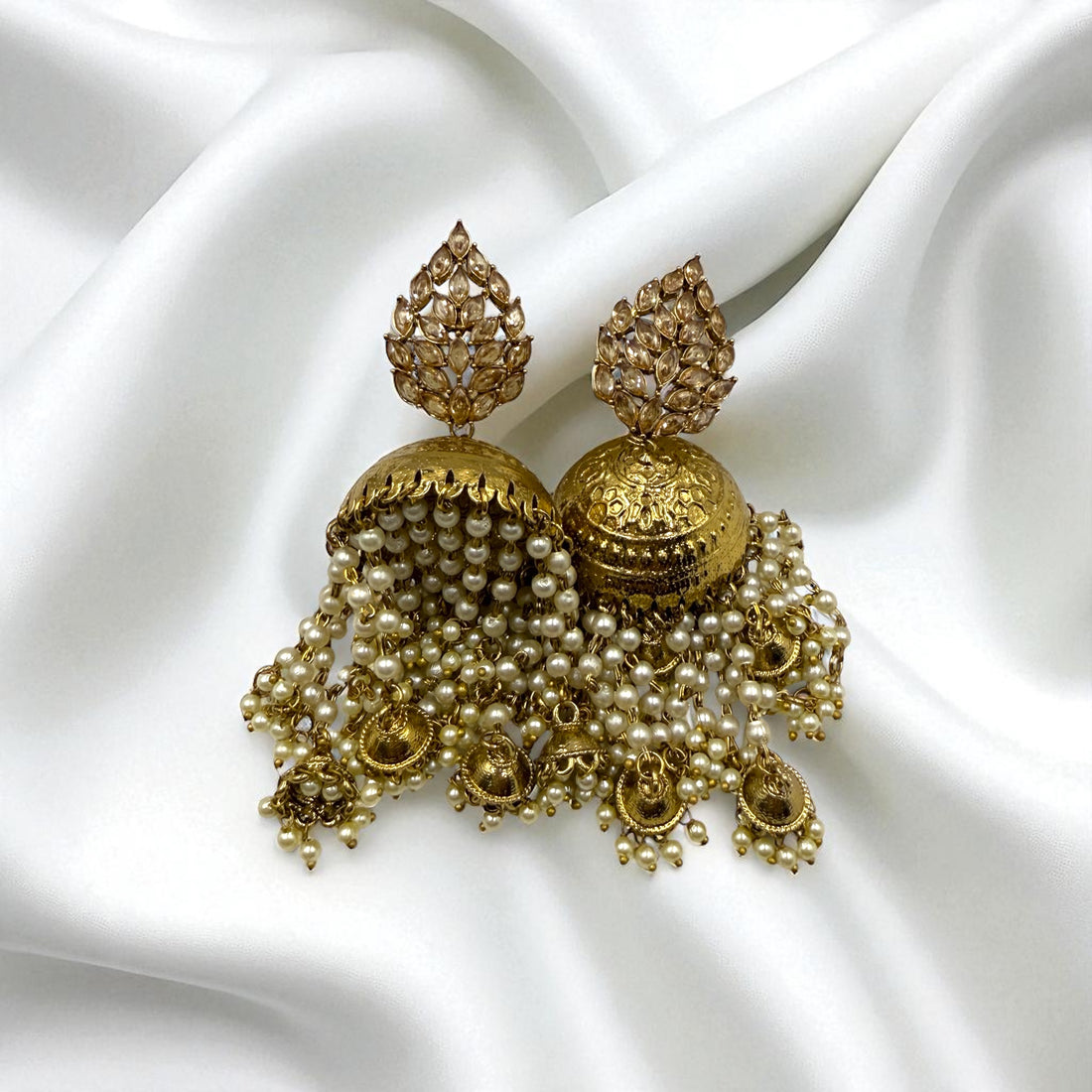 Kalyani Kundan Chandbali Earrings
